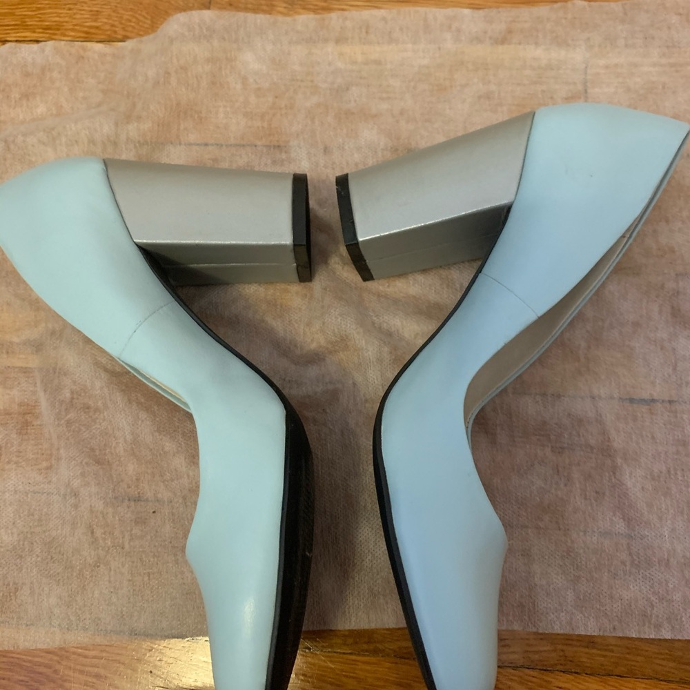 Bundle 3 for $30 graham Street ModCloth “Lorena” blue/silver heels 7.5 - Picture 4 of 8